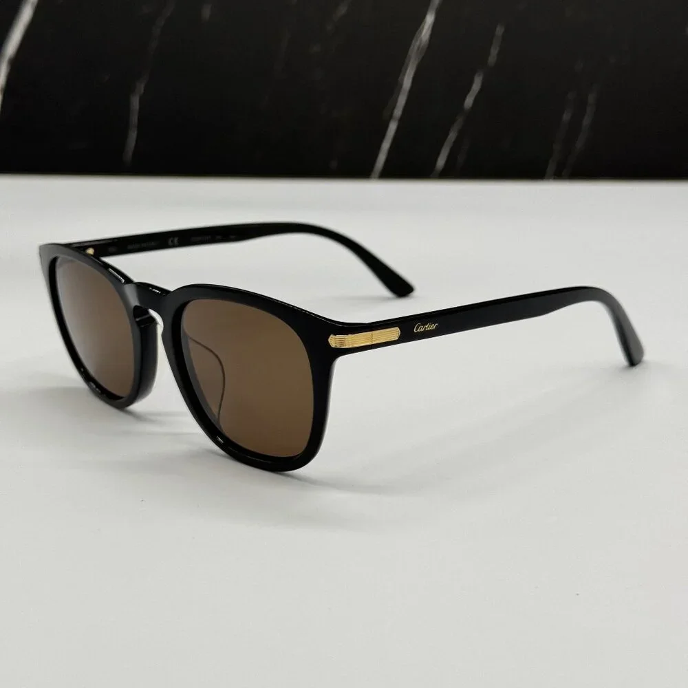 NEW CARTIER UNISEX BLACK SUNGLASSES CARTIER CT0011SA 001